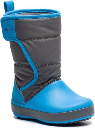 niegowce CROCS Logepoint Snow Boot K 204660 Siate Grey Ocean Ceny i opinie Ceneo.pl