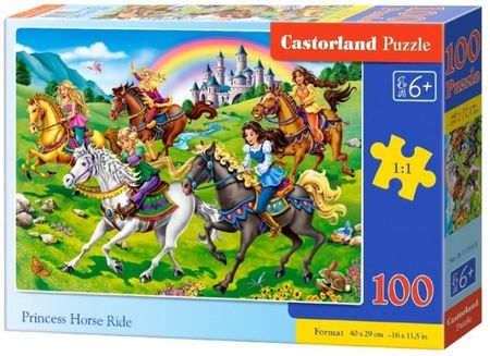 Castorland Puzzle 100El. Księżniczki Na Koniach 651854