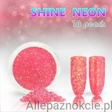 10 Shine Pyłek Do Zdobienia Paznokci Neon Peach