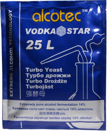 Drożdże Gorzelnicze Alcotec Vodka Star 10Szt Wódka
