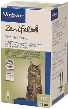Virbac Zenifel La Wkład Uzupełniający (Kot Sedacja Uspokojenie Feromony)