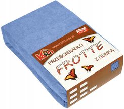 Zdjęcie Prześcieradło frotte z gumką 120x200 niebieskie 03 - Piaseczno