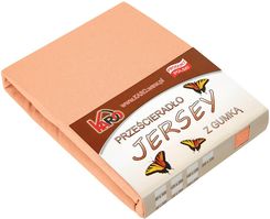 Zdjęcie Prześcieradło jersey z gumką 140x200 morelowe 007 - Wyszków