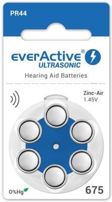 everActive 6 x baterie do aparatów słuchowych ULTRASONIC 675