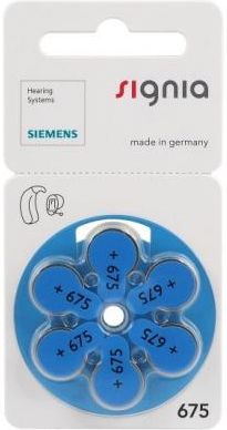 Siemens 30 x baterie do aparatów słuchowych Signia 675 MF