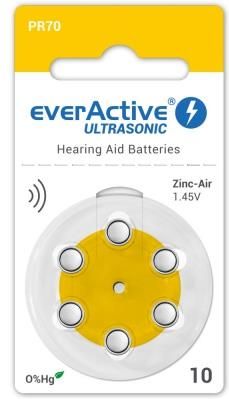 everActive 6 x baterie do aparatów słuchowych ULTRASONIC 10