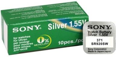 Sony 10 x bateria srebrowa mini 371/370/SR 920 SW/G6