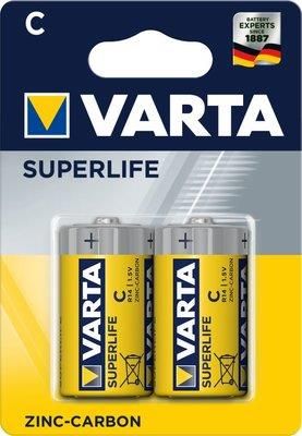 Varta 2x bateria cynkowo-węglowa Superlife R14/C (blister)