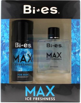 Bi Es Max Ice Freshness For Men Dezodorant W Sprayu 150 ml + Płyn Po Goleniu 100 ml