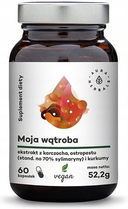 Aura Herbals Moja Wątroba Ekstrakt Z Karczocha Ostropestu + Kurkuma tabletki 92g ok. 60 tabl