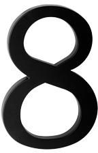 Zdjęcie Klamki Drzwiowe Cyfra 8 Na Budynek Czarna (Obcpc8) - Czchów