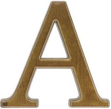 Zdjęcie Litera A 10,5Cm Brąz Transparent Aluminum (Cyl065A0) - Kostrzyn nad Odrą