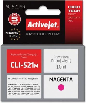Activejet Canon CLI-521M Magenta AC-521M