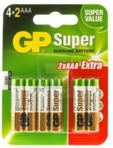 GP Batteries GPLR03U4+26X