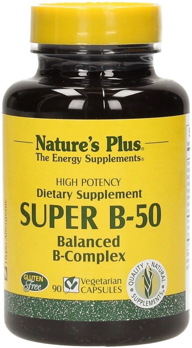 Nature's Plus Super-B-50 90 Kaps Roślinnych - Opinie I Ceny Na Ceneo.pl