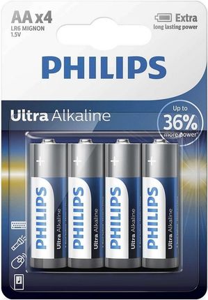 Philips LR6E4B/10 4 ks Bateria alkaliczna AA ULTRA ALKALINE 1,5V