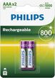 Philips R03B2A80/10 2szt  Bateria ładowalna AAA MULTILIFE NiMH/1,2V/800 mAh