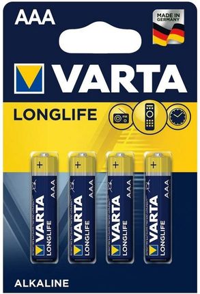 Varta 4103 4szt Baterie alkaliczne LONGLIFE EXTRA AAA 1,5V