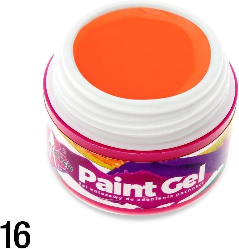 16 paint gel żel kolorowy do zdobień pomarańczowy 5ml Opinie i ceny