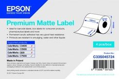 Zdjęcie Epson Premium Matte Label - Die-cut Roll: 102mm x 152mm, 800 labels C33S045724 - Daleszyce