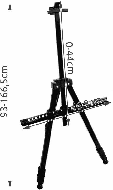 Sztaluga Malarska Aluminiowa 170Cm + Pokrowiec - zdjęcie 2 Sztaluga Malarska Aluminiowa 170Cm + Pokrowiec
