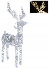 Zdjęcie Renifer Akrylowy 80Cm Biały 80 Led Figurka 614701 - Kamień Pomorski