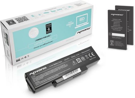Movano Premium Bateria Asus K72, K73, N73, X77 (7800 mAh) (BZASK72H)