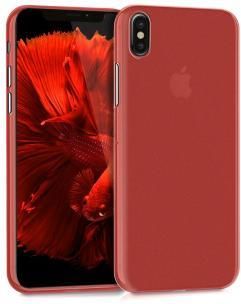 KWMobile Etui plastic TPU Apple iPhone X cover red