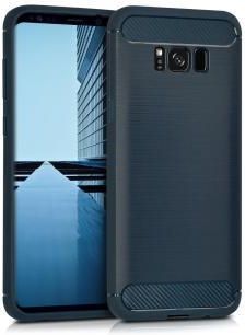 KWMobile Etui Samsung Galaxy S8 Plus TPU Brushed carbon