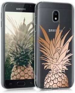 KWMobile Etui Samsung Galaxy J3 Crystal TPU ananas mandarine