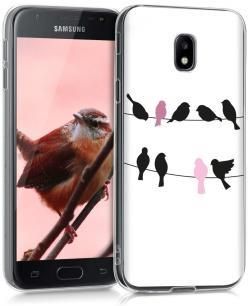 KWMobile Etui Samsung Galaxy J3 Crystal TPU ptaki