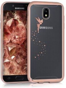 KWMobile Etui Samsung Galaxy J5 Crystal TPU whellroseka złota