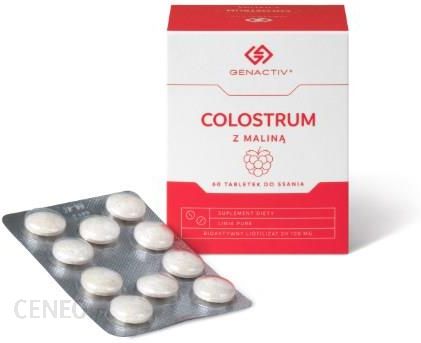 Genactiv Colostrum z maliną (Colostrigen Tabs), tabletki do ssania 60 szt. 100 mg