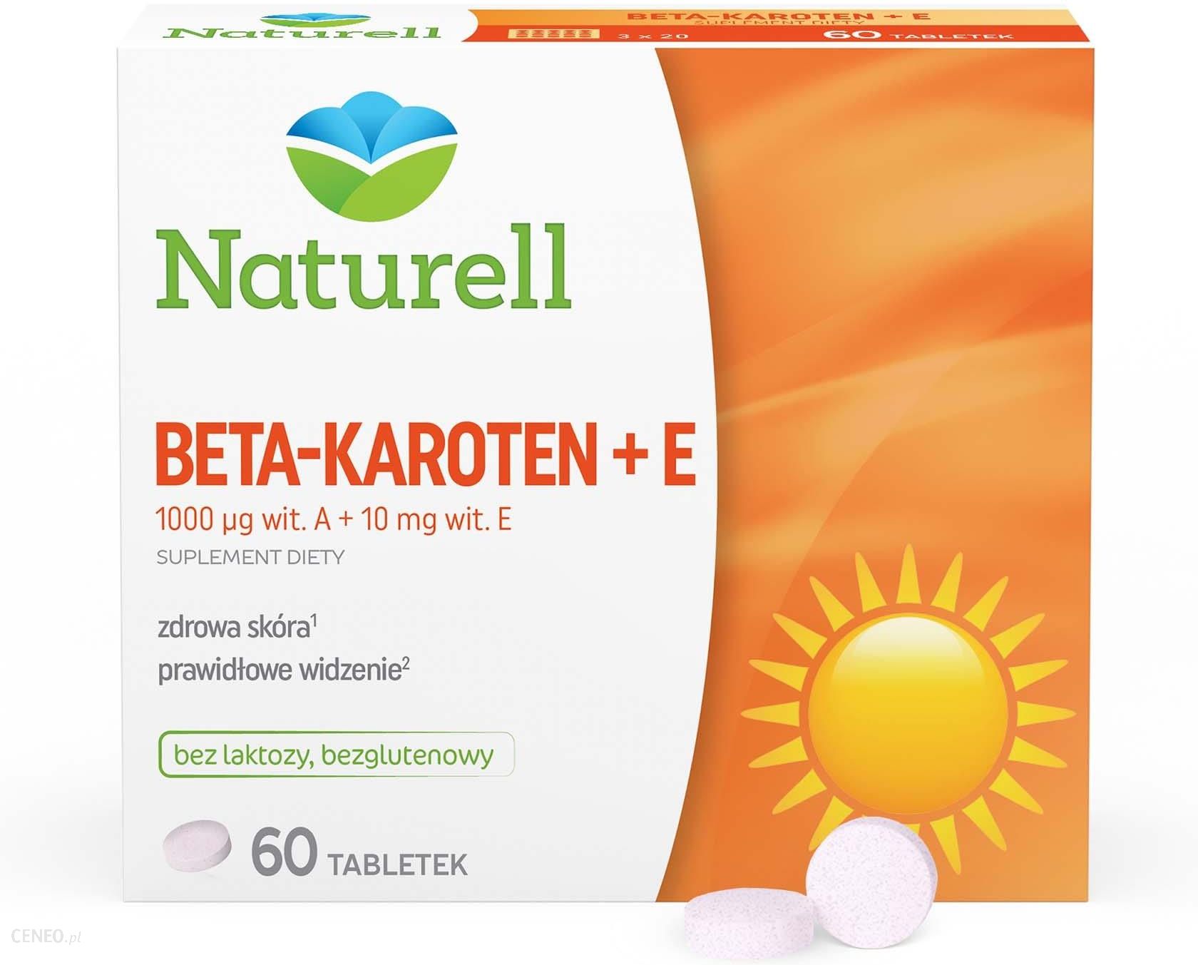 Naturell Beta Karoten Witamina E 60 Tabletek
