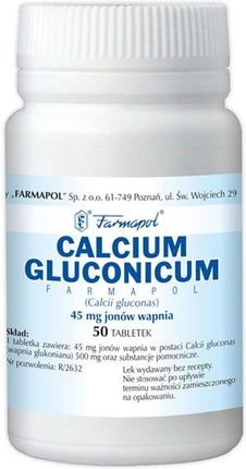 Calcium gluconicum 50 tabletek