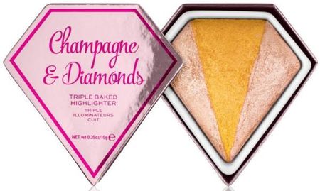 Makeup Revolution Rozświetlacz do Twarzy Diamond Champagne&Diamonds