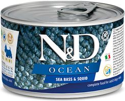 N&D Ocean Sea Bass & Squid Adult Mini 140G