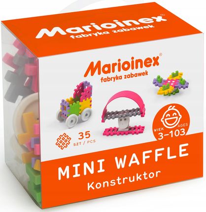Marioinex Mini Waffle Konstruktor Różowy 35El. 902790
