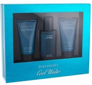 Davidoff Cool Water woda toaletowa 40ml + Żel pod prysznic 50ml  + Balsam po goleniu 50ml