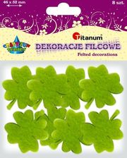 Zdjęcie Koniczynki Filcowe Ozdoby 46X52Mm 8Szt Craft-Fun - Koszalin