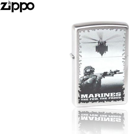 Zippo Zapalniczka Benzynowa Marines Satin Chrome (60001014)