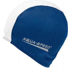 Zdjęcie Aqua Speed Czepek Polyester Cap Niebiesko Biały 15 091 - Katowice