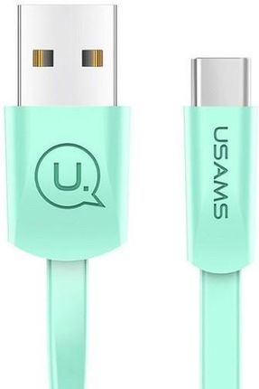 Usams Kabel płaski U2 US-SJ200 USB-C 1,2m zielony (SJ200TC03)