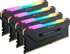 Pamięć RAM Corsair Vengeance RGB PRO 32GB (4x8GB) DDR4 3200MHz black (CMW32GX4M4C3200C14)