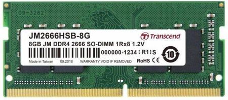 Transcend JM 8GB DDR4 2666MHz SODIMM (JM2666HSB8G)