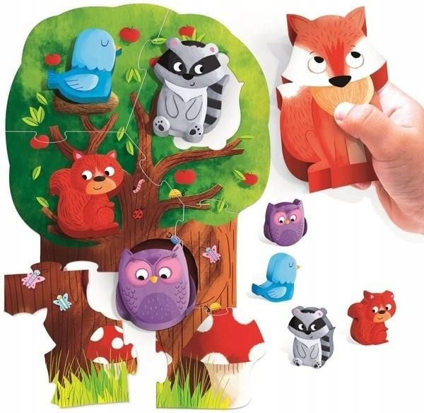 Headu Montessori Pierwsze Puzzle Las 20133 - zdjęcie 3 Headu Montessori Pierwsze Puzzle Las 20133