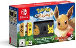 Zdjęcie Nintendo Switch Pikachu & Eevee Edition 32GB + Pokemon Let's Go Evee + Poke Ball - Radom