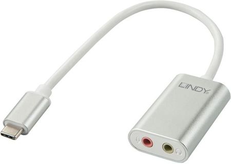 Lindy Adapter Usb 2.0 Typu C 2X3.5Mm Jack Audio I Mikrofon (Ly42711)