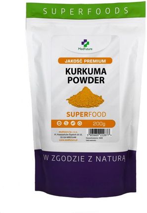 Medfuture Kurkuma Premium Mielona 100% Naturalna 200 G