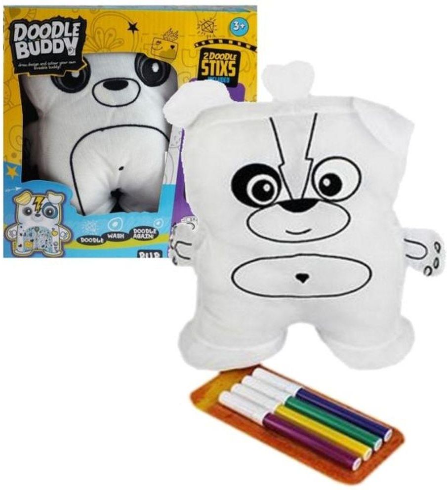 Grafix Doodle Buddy Pluszak Do Kolorowania Piesek 2 Pisaki 152893
